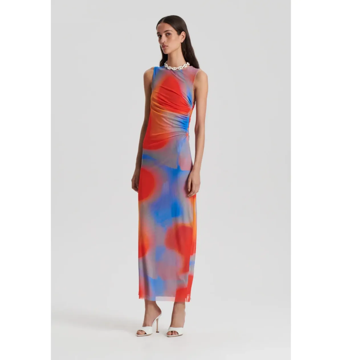 Scanlan Theodore Watercolour Dress Blue/Red Size AU 10 - Image 1