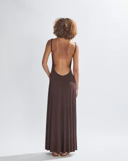 One Mile Sammy Maxi Dress in Brown Size AU 8 for rent on The Volte - image 2