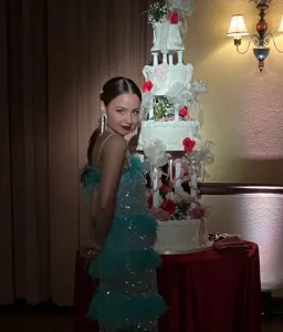 Rachel Gilbert Frenchy Mini Dress Blue Size 10 for rent on The Volte - image 5