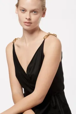 Manning Cartell The Asymmetrical Games Wrap Dress Black Size 14 for rent on The Volte - image 2