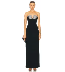Rachel Gilbert Lukas Gown Black Size 1/Au 8  for rent on The Volte - image 1