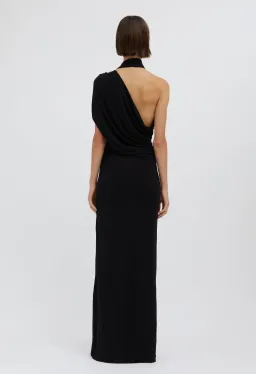 Christopher Esber Bezel Quartz Halter Dress Black Size 10 for rent on The Volte - image 2