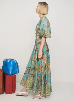 Alemais Franca Midi Dress Print Size 8 for rent on The Volte - image 2