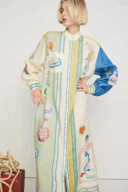 Alemais Elixir Shirtdress Print Size 8 for rent on The Volte - image 4