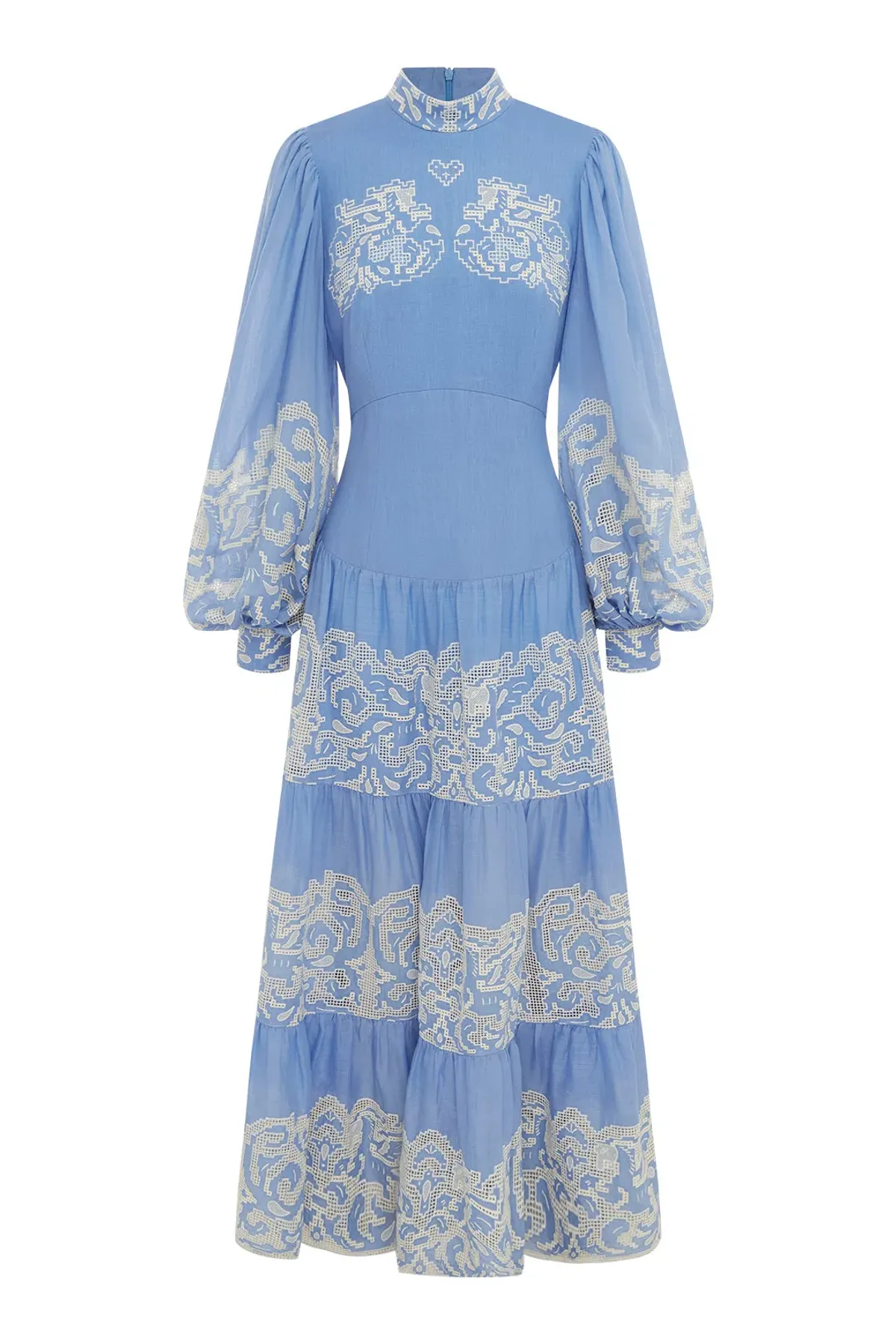 Alemais Arion Midi Dress Blue Size 8 - Image 5