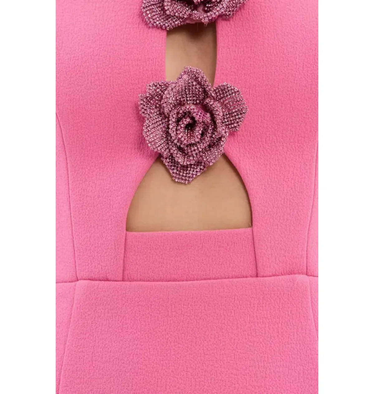 Rebecca Vallance Aubree Flower Mini Dress in Rose Size AU 6 - Image 5