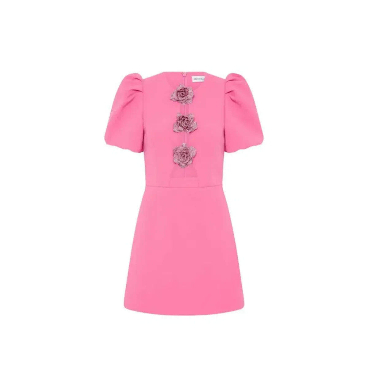 Rebecca Vallance Aubree Flower Mini Dress in Rose Size AU 8 - Image 7