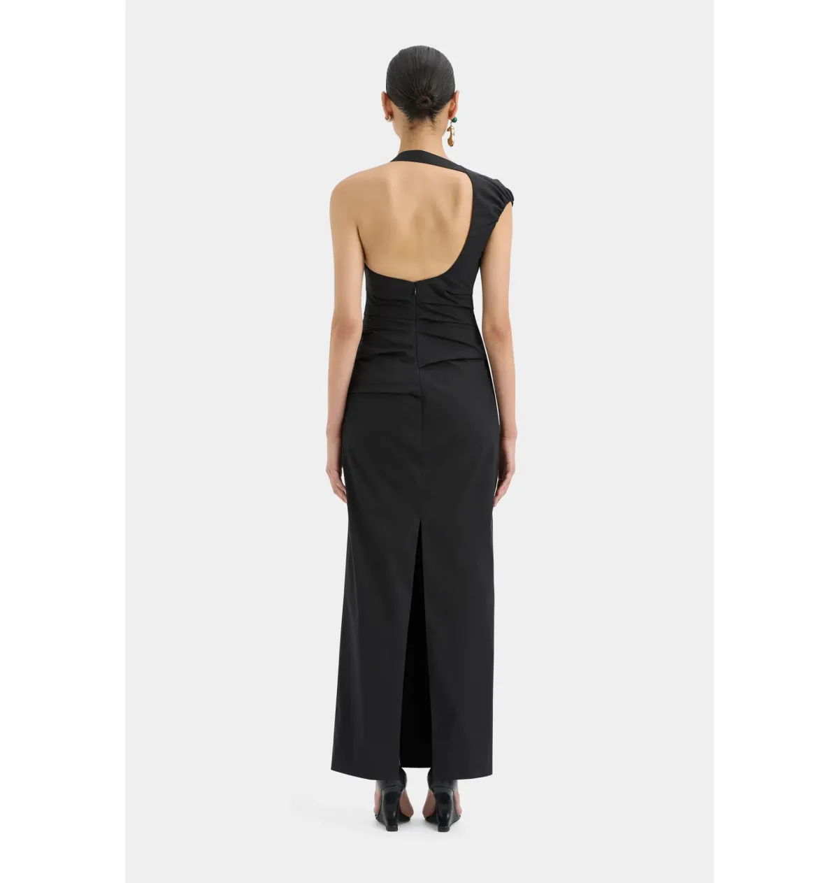 Sir the Label Giacomo Gathered Gown in Black Size Medium / AU 12 - Image 3