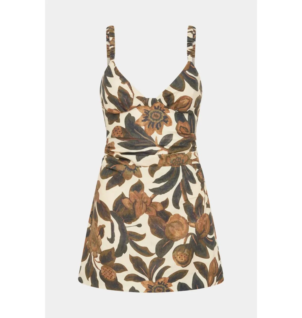 Sir the Label Primrose Ruched Mini Dress Ivory Tapestry Floral Size AU 8 - Image 4