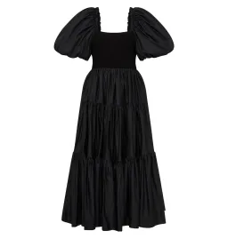 Aje Casa Puff Sleeve Dress in Black Size AU 12 for rent on The Volte - image 4