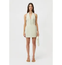Camilla and Marc Petra Mini Dress Pistachio Grey Size AU 6 for rent on The Volte - image 1