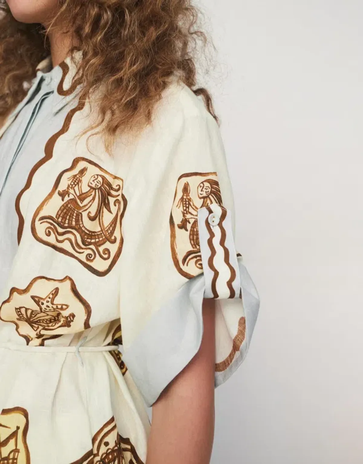 Alemais Relic Maxi Shirtdress Print Size AU 14 - Image 3