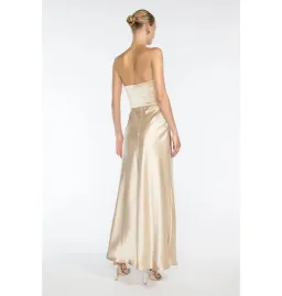 Manning Cartell Show Me Love Strapless Gown Champagne Size AU 10 for rent on The Volte - image 4