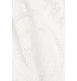 Zimmermann Cutout Broderie Anglaise Linen Mini Dress White Size 1 / AU 10 for rent on The Volte - image 4