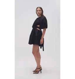 Aje Mimosa Cut Out Mini Dress Black Size AU 8 for rent on The Volte - image 2