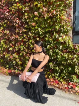 Christopher Esber Deconstruct Multi Panel Knit Dress Black Size 8 for rent on The Volte - image 4