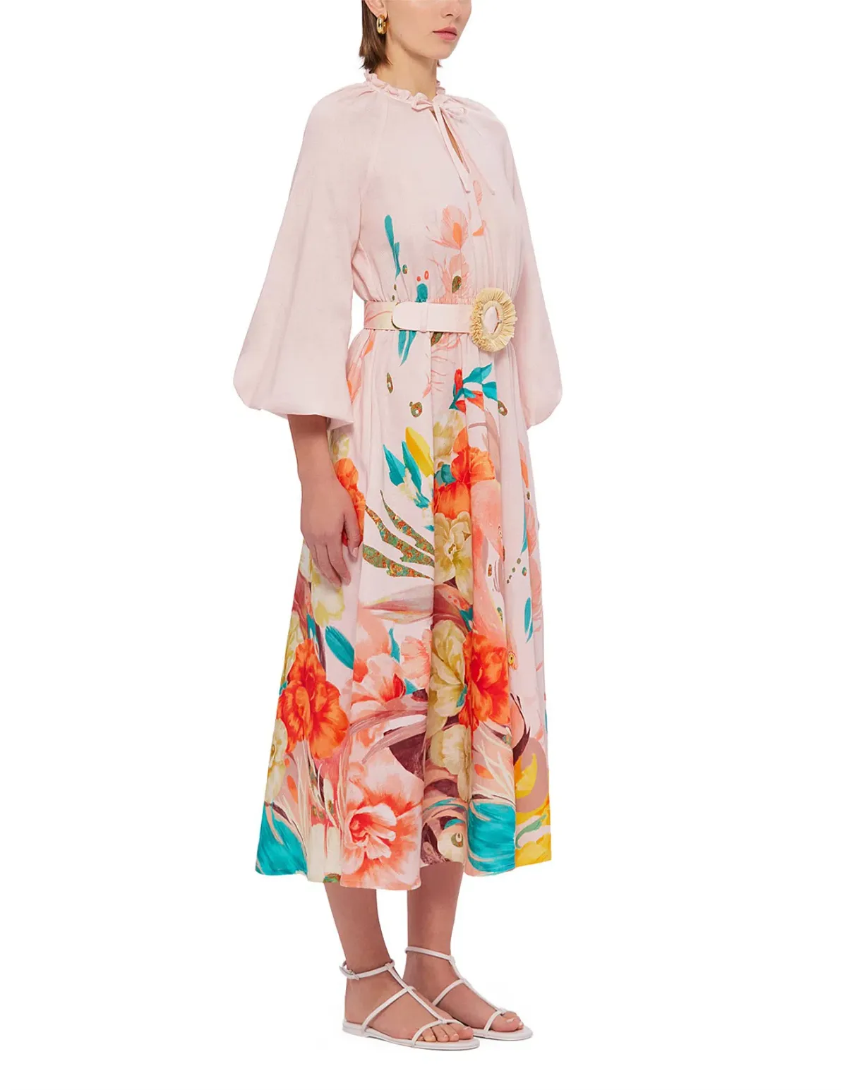 Leo Lin Pippa Midi Dress in Euphoria Print Size 10 - Image 2