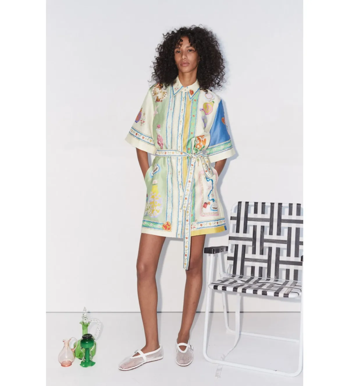 Alemais Elixir Mini Dress Print Size 14 - Image 1