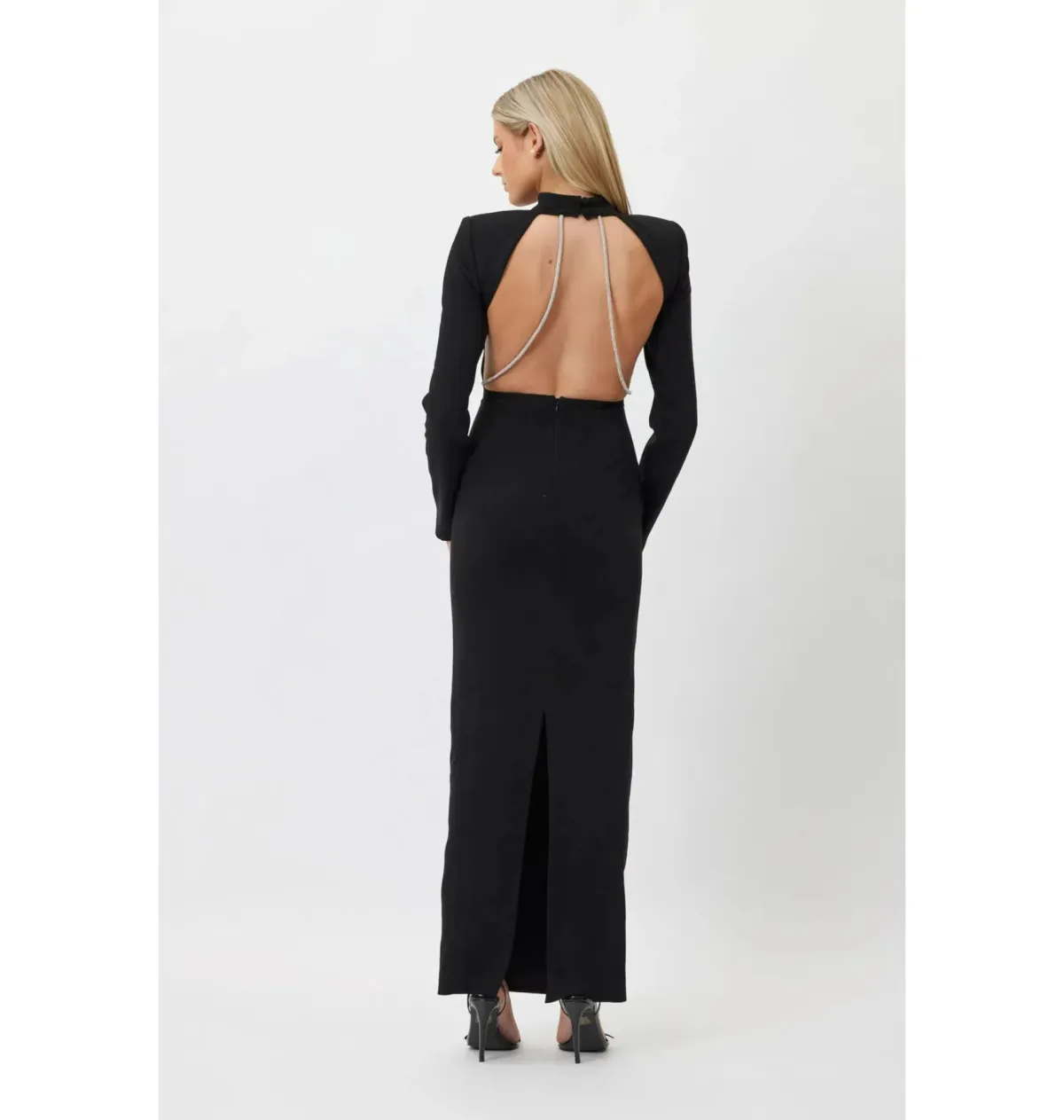 Bianca & Bridgett Mackenzie Backless Dress Black Size AU 6 - Image 2