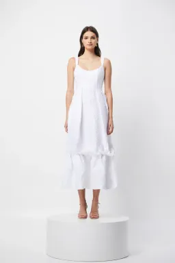 Elliott Insonomy Jacquard Dress White Size XS / AU 6   for rent on The Volte - image 1