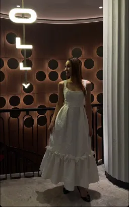 Elliott Insonomy Jacquard Dress White Size XS / AU 6   for rent on The Volte - image 3