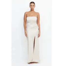 Bec & Bridge The Dreamer Strapless Dress Champagne Size AU 6 for rent on The Volte - image 1