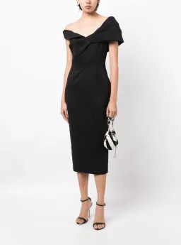Rachel Gilbert Matteo Dress Black Size 6 / AU 18 for rent on The Volte - image 1