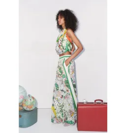 Alemais Odyssey Silk Shirt and Pant Set Multi Size AU 16 for rent on The Volte - image 2