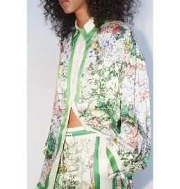 Alemais Odyssey Silk Shirt and Pant Set Multi Size AU 14 for rent on The Volte - image 2