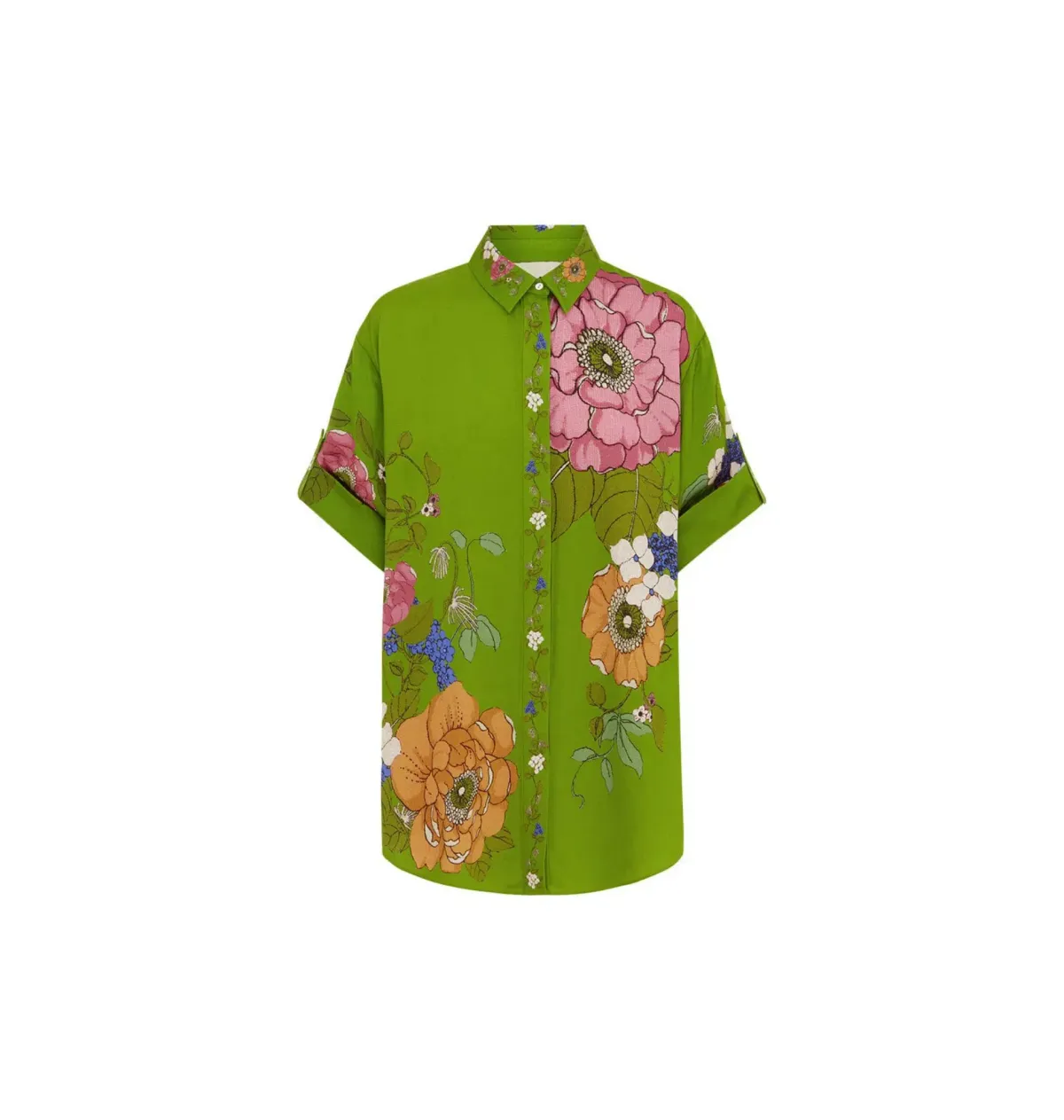 Alemais Olivia Shirt and Pant Set Green Print Size AU 14 - Image 5