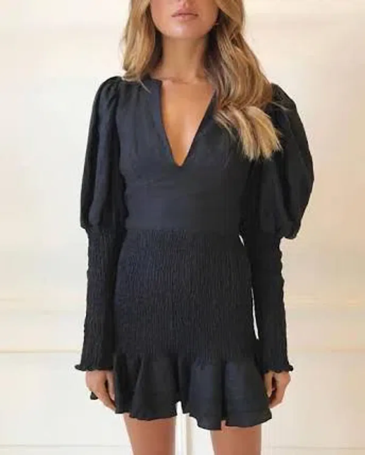 Joslin Studio Morgan Linen Dress Black Size 8  - Image 2