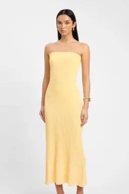 Kookai Serah Strapless Dress Lemon Meringue Yellow Size 34 / AU 6 for rent on The Volte - image 2