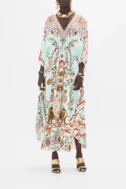 Camilla Weaving Worlds Gathered Waist Kaftan Floral One Size for rent on The Volte - image 1