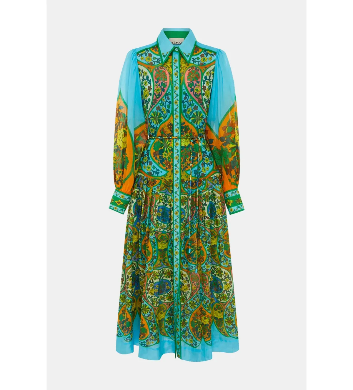 Alemais Sofie Midi Shirtdress Multi Floral Size 12 - Image 3