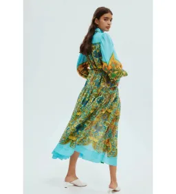 Alemais Sofie Midi Shirtdress Multi Floral Size 12 for rent on The Volte - image 2