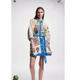 Alemais Players Mini Dress Multi Size AU 16 for rent on The Volte - image 1