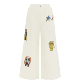 Alemais Players Embroidered Shirt Blue and Pants Ivory Set Size AU 16 for rent on The Volte - image 6