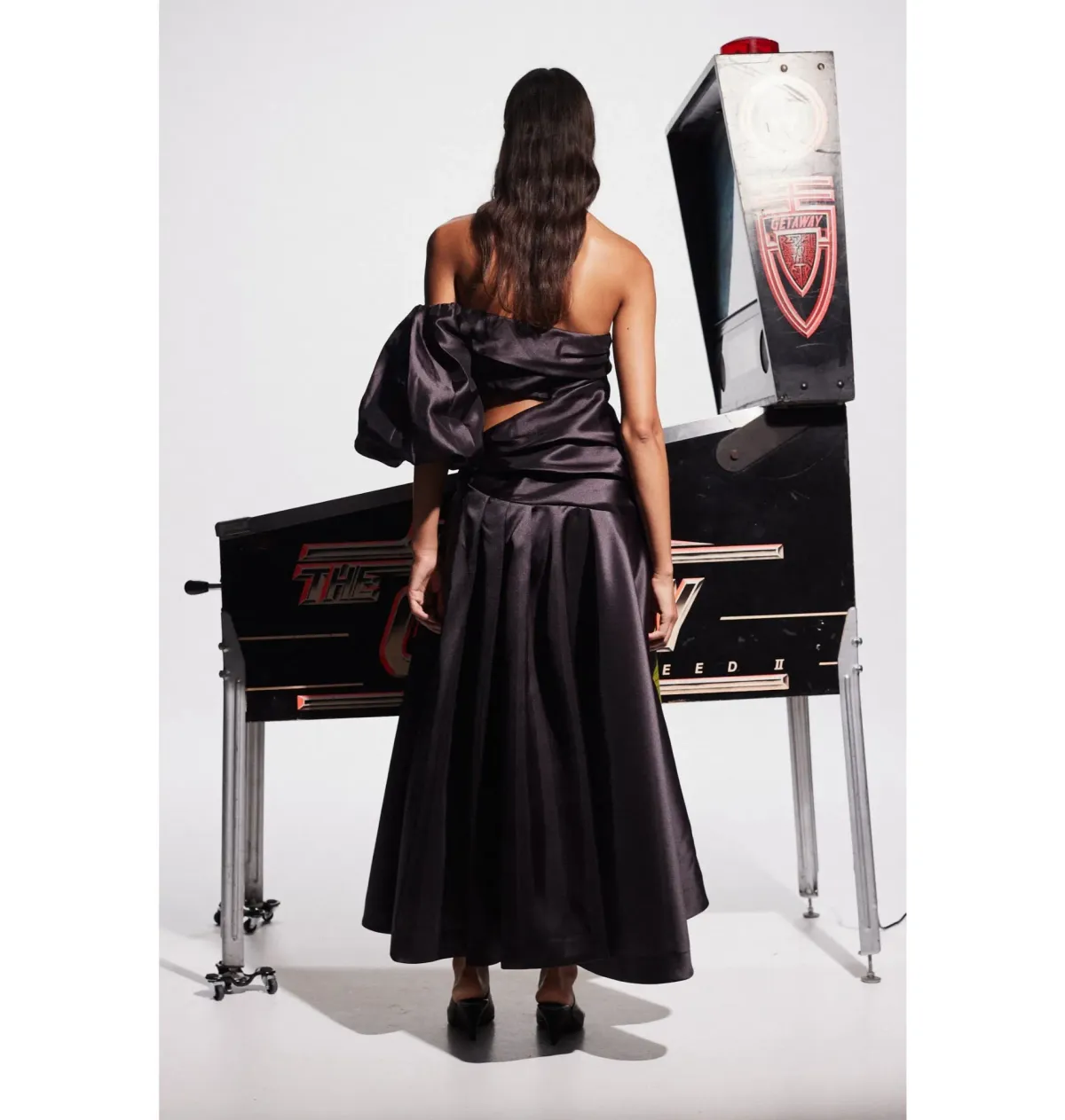 Alemais Regent Gown Noir Black Size AU 14 - Image 3