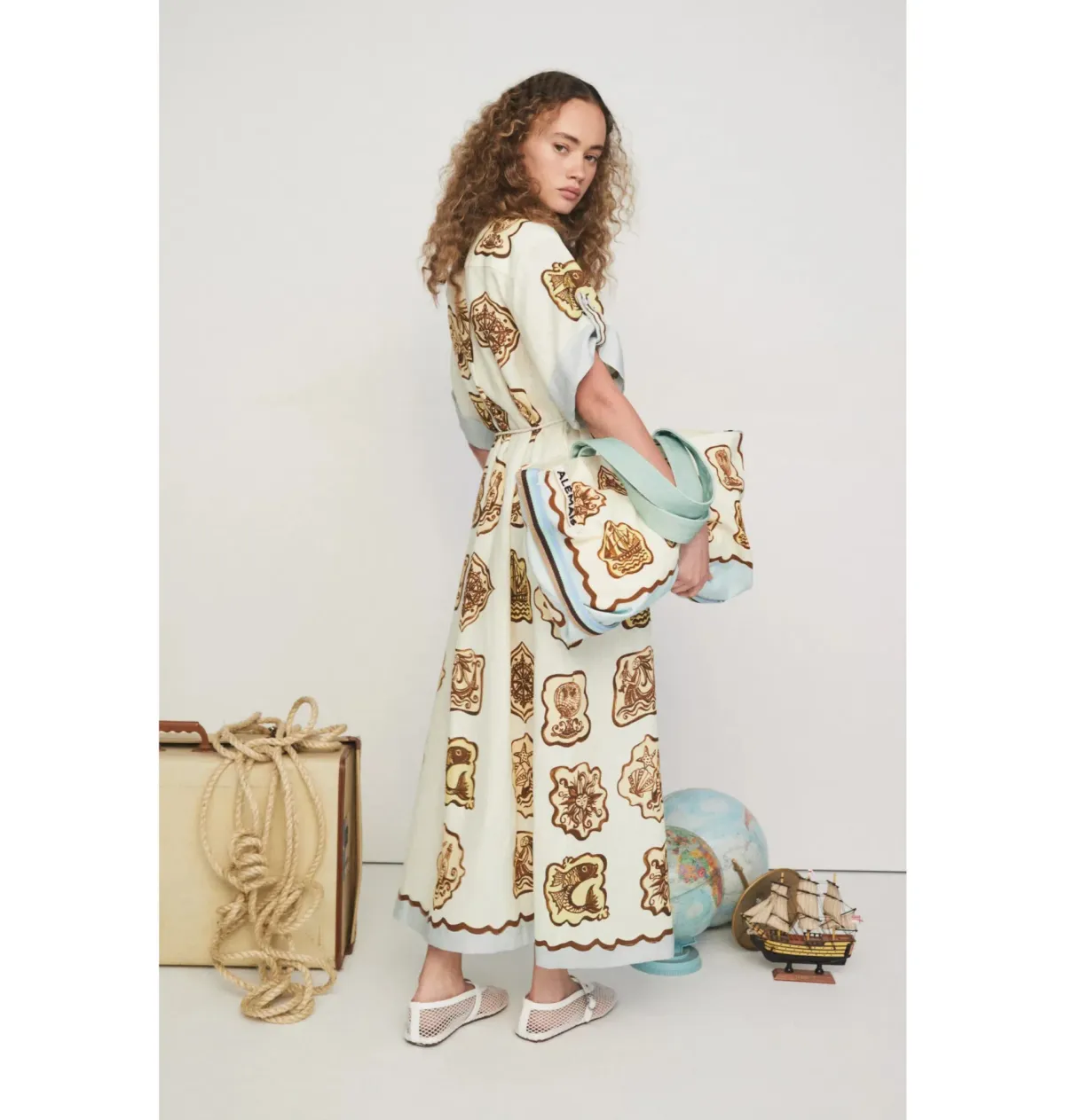 Alemais Relic Shirtdress Print Size AU 16 - Image 3