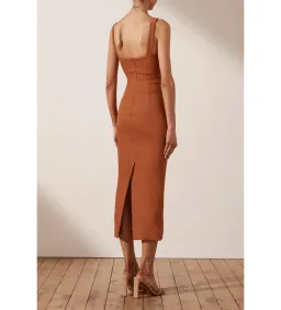 Shona Joy Simone Cut Out Dress Orange Size 12  for rent on The Volte - image 2