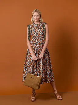 Agua Bendita Guaguanco La Fania Noche Dress  Floral Size 6 for rent on The Volte - image 1