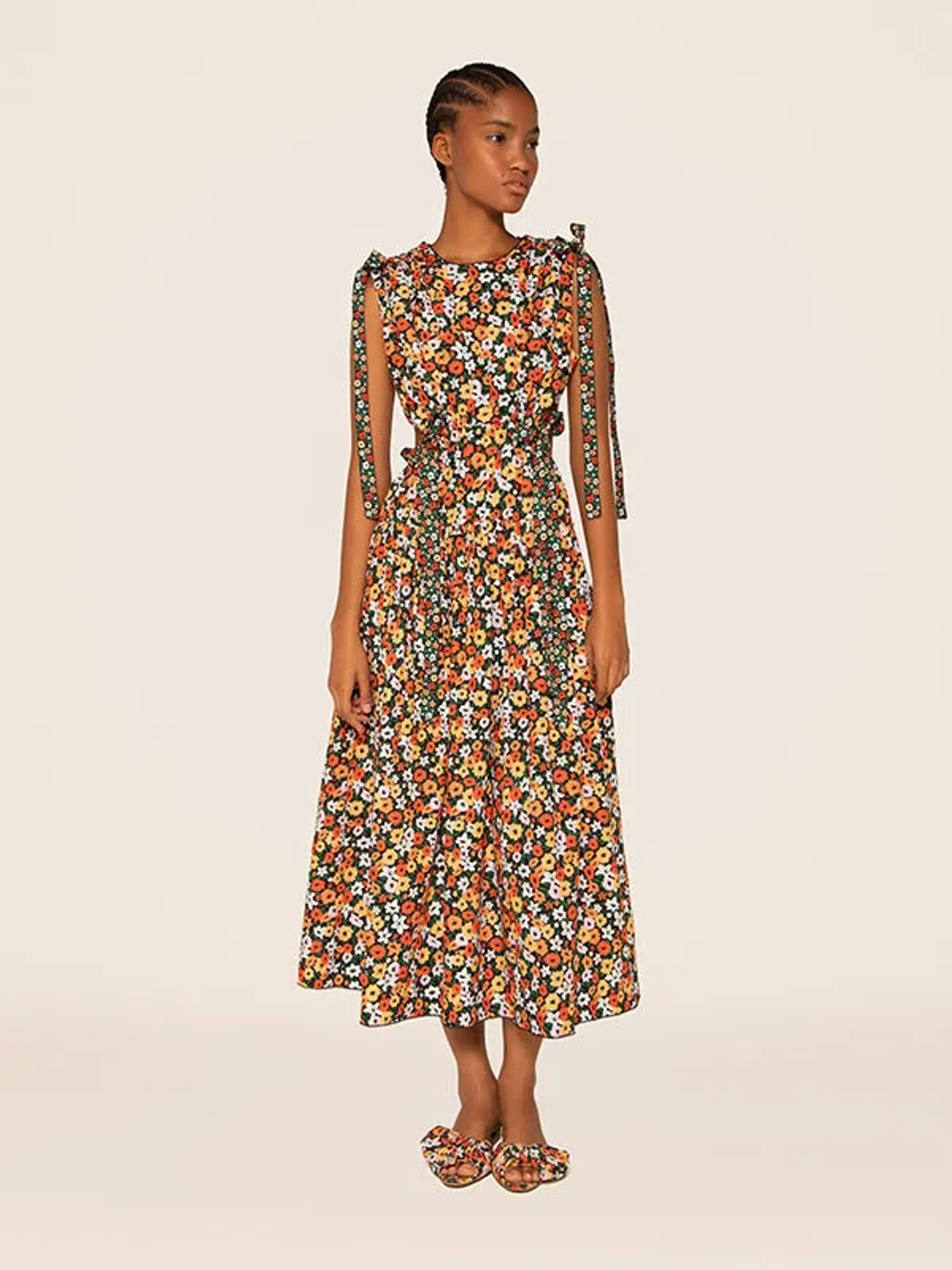 Agua Bendita Guaguanco La Fania Noche Dress  Floral Size 6 - Image 5