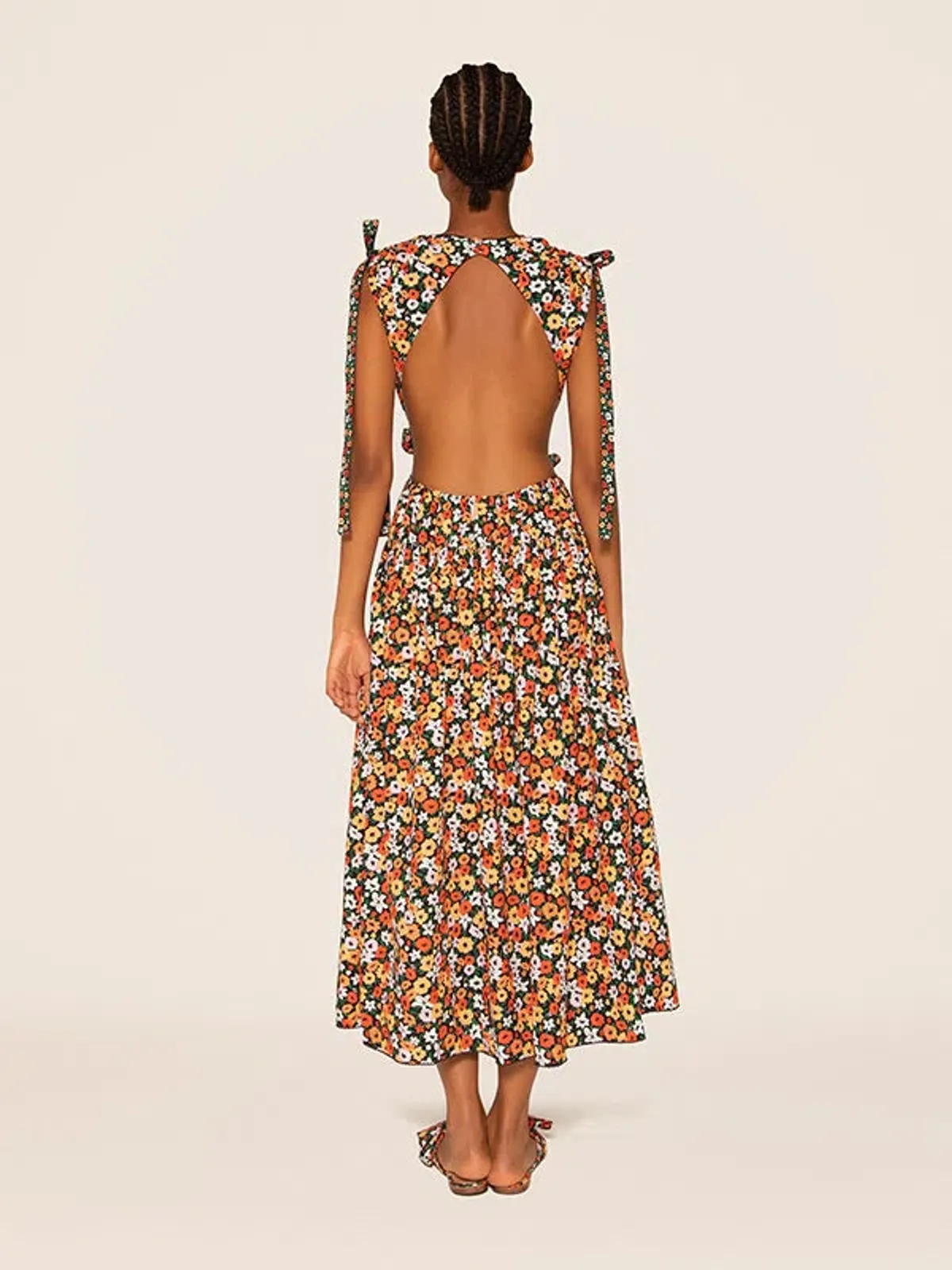 Agua Bendita Guaguanco La Fania Noche Dress  Floral Size 6 - Image 3