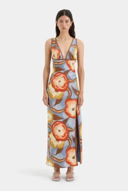 Sir the label Avery V Neck Midi Dress Camellia Size 12 for rent on The Volte - image 1