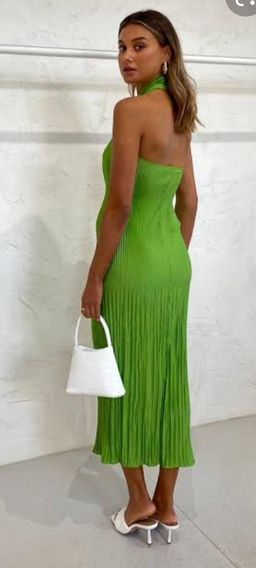 Lidee Soirée Halter Gown Green Size 12 for rent on The Volte - image 2