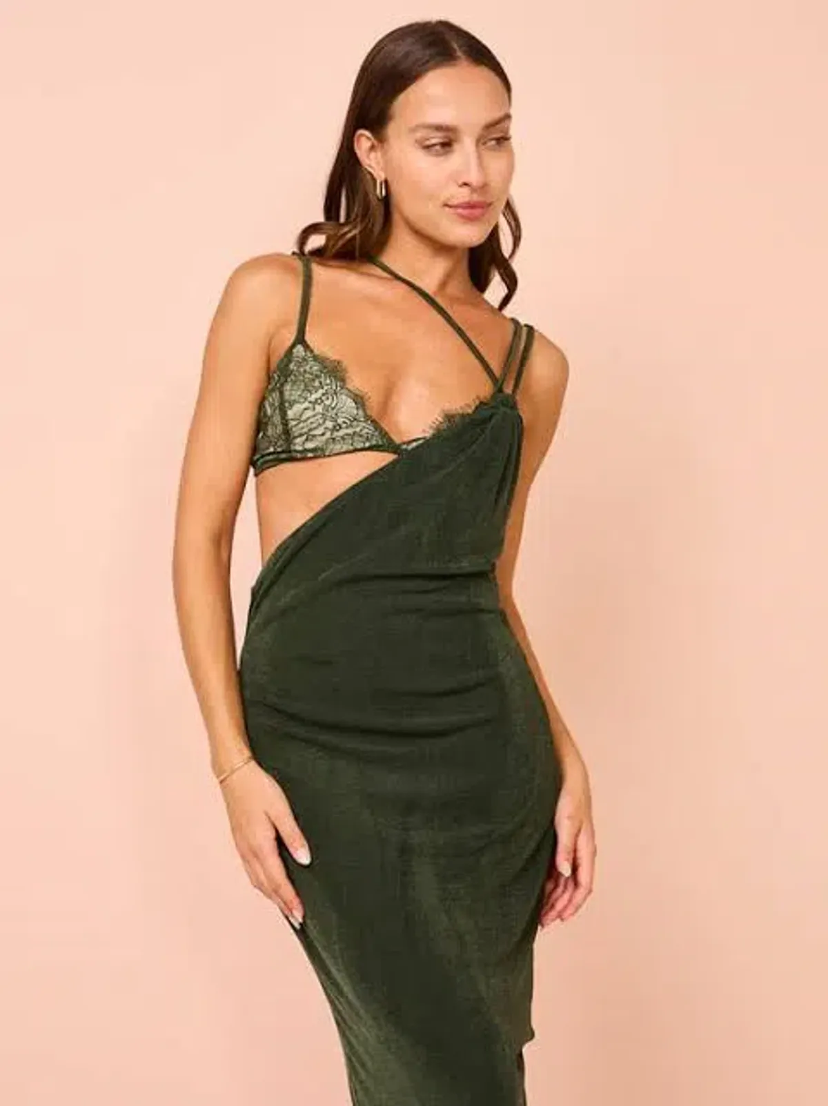 Tojha Alberta Dress Green Size 6 - Image 4