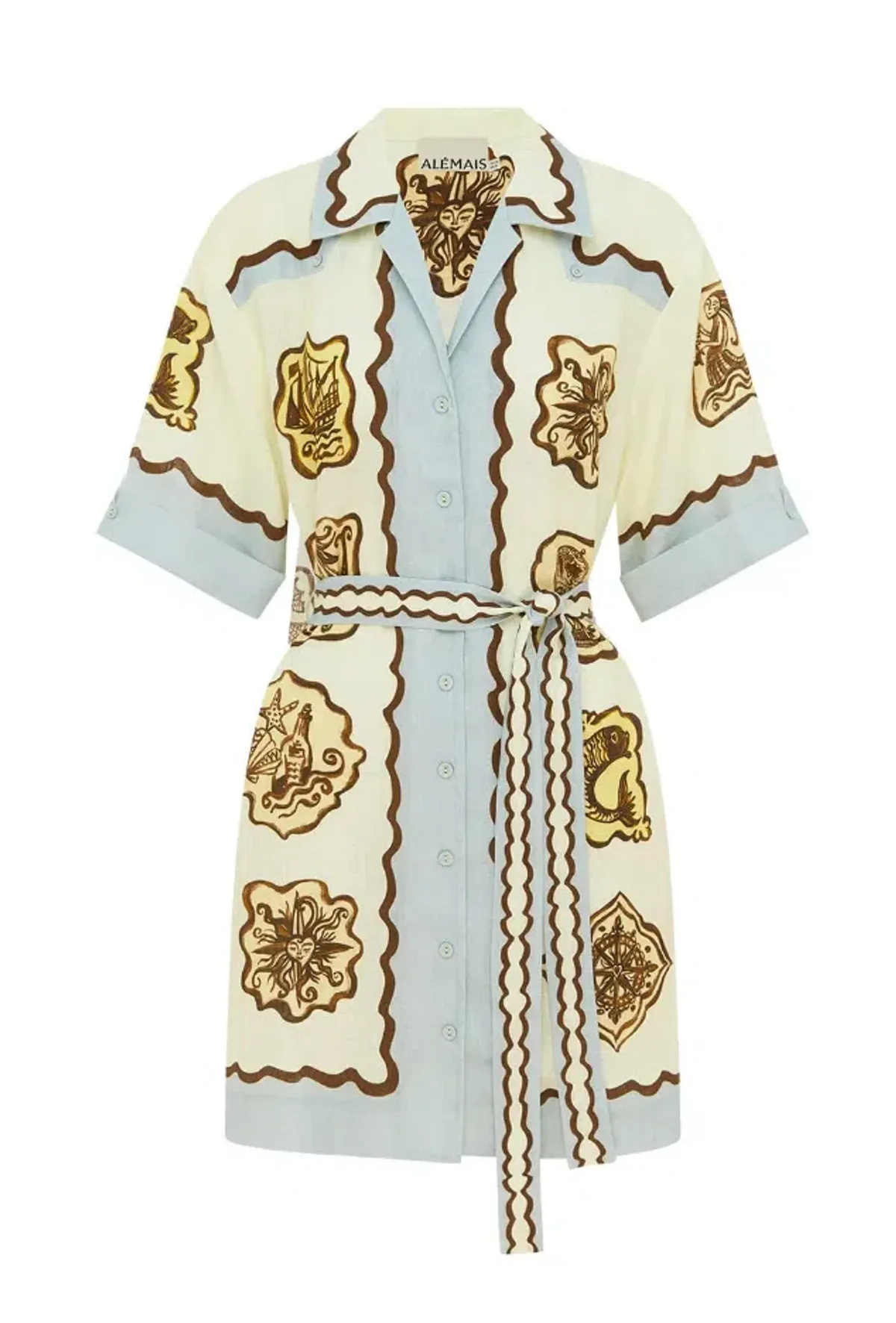 Alemais Relic Mini Dress s8 - Image 1