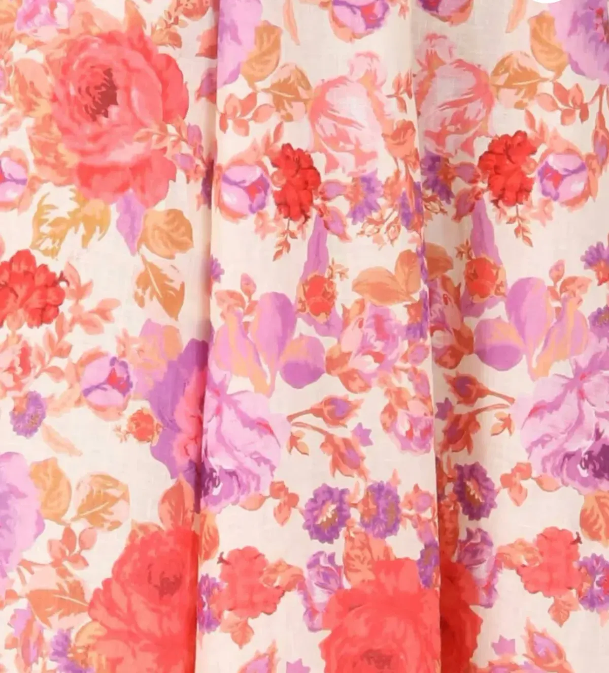 Zimmermann Raie Billow Sleeve Midi Dress Red/Purple Floral Size 10 - Image 5