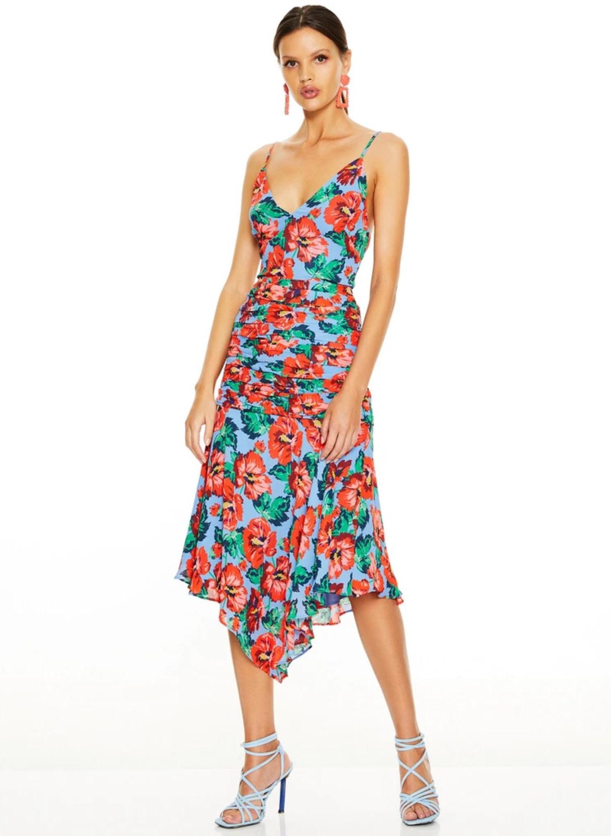Talulah Luscious MIDI Dress — Red Print  - Image 1
