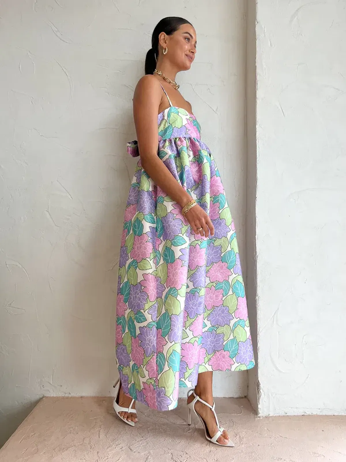 Alemais Luella Midi Dress In Lilac Size AU 16 - Image 3